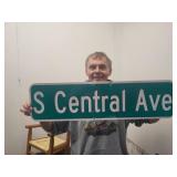 Metal Steet Sign  S. Central Ave