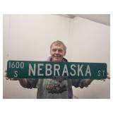 Metal Street Sign Nebraskaw Hardware