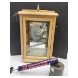 11 x 18' Table Top Oak Display Cabinet &  Sprayer