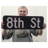 Metal Sign  8th Street 24'