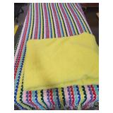 Pretty Afghan  70 x 48' & Twin Size Blanket
