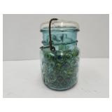 1 Pint Ball Jar w/Marbles