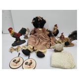 Farmhouse Chicken Decor & Mammy Shelf Sitter