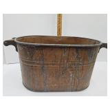 Antique Copper Broiler Tub & Local Yardstick