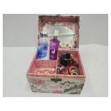 Dresser Box, Costume Jewelry, Lotion & Spray