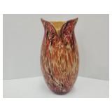 Large  Art Glass Owl Vase13' high