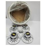 Chevy Center Caps  of 4 & Beauty Rings Never Used