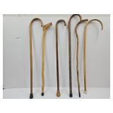 Lot of Canes / Walking Sticks Snakehead +
