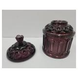 Amethyst Moon & Stars Bottom of Fairy & Lid 6.5'h
