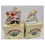 2 Christmas Cabbage Patch Figurines  w/Boxes