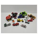 Lot of Toy Cars, Motorcycles, Semis+