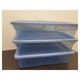 3 Storage Totes 22 x 5.5' high