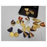 Lot of Indiana School Pins / Ribbons