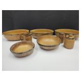 MCCoy Cream & Sugar Shakers & 10' Serving Bowl+