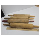 4 Primitive Rolling Pins