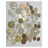 Lot of Foreign Currency Mexico, Britian, New Zeal+