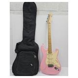 Electric Pink Guitar with Bag