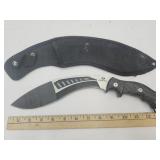 Curved Mossy Oak Knife w Sheath See Size