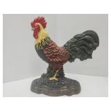 Cast iron Rooster Door Stop  9' x `12' high