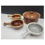 Weller Crock, Hull Pottery Soup Bowls