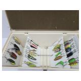 Tackle Box w/Spinning Fishing Baits & Lures