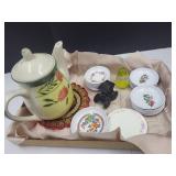 Melamine Play Dishes Paperweight & Shaker +