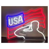 New Military ASalute LED Neon Sign 15.5 x 12'