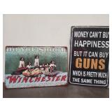 New Winchester & Gun Metal Signs 8' & 12'