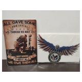 New Military  Metal Signs See Sizes