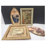 Fish Shadow Box, Boat, & Bears