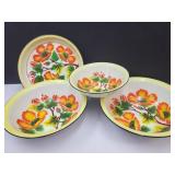 Porcelain Enamel Bowls,Platters