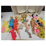 Vintage & Newer Barbie Dolls & Case  1- Kiddle?