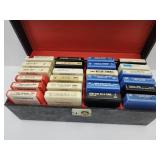 8 Track Tapes w/Case & Key