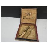 Cigar Box with Ice Picks