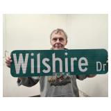 Wilshire Dr Metal Sign 30'