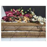 3 Rollup Blinds 48' & Flower Decor