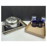 Bell Terra Glasses Cobalt Mugs Pots & Pans+