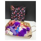 Lot of Red Hat Society Decor, Bag+