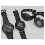 3 Casio Watches 1 Timex 2 Work  2 Need  Batteies