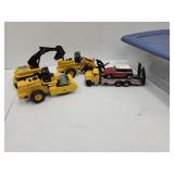 Lot of Toy Majorette Bulldozers & More