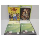 4 XBox 36O Games Simpsons, Tomb Raider ++