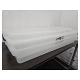 2 Totes - 56 Liter Under Bed with Wheels Tote