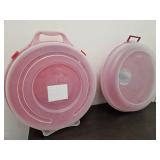 2 Christmas Sterlite Wreath Holders
