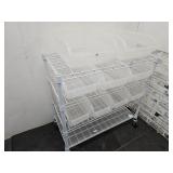 Roll Around 9 Bin Cart 33' x 40' high