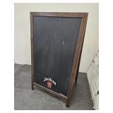2 Side Jim Beam Advertising Chalkboard  24 x42