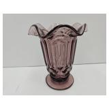 6' hjigh Amethyst Moon & Stars  LE Smith Vase