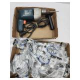 Lot of Ear Plugs & Electric Drill