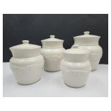 VGC Longaberger Pottery Canister Set