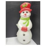 Beautiful Sweet Blow Mold Snowmnan 22'