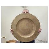 China Heavy  Brass Tray 24' Across